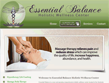 Tablet Screenshot of essentialbalancetampa.com